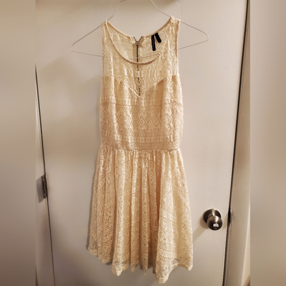 Cream Lace Dress